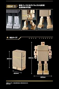 黄金戦士ゴールドライタン　ゴールドライタン　プラパーツ付き　消しゴム 黄金戦士ゴールドライタン ゴールドライタン プラパーツ付き